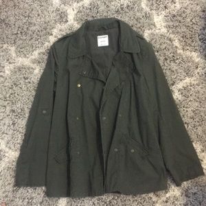 Army green coat